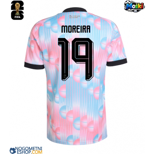 Moški Nogometni dresi Belgija Diego Moreira #19 Gostujoči SP 2026 Kratek Rokav